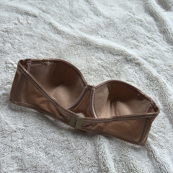 Vintage Jessica Nude Strapless Satin Bra | Size 36C | Padded Support | - Picture 3 of 6